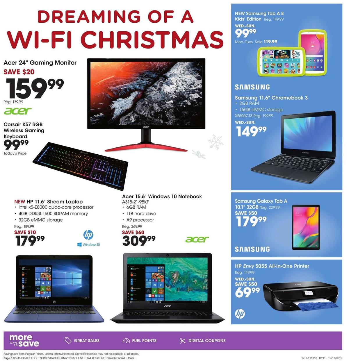 Fred Meyer Electronics & Apparel Weekly Ad from December 11