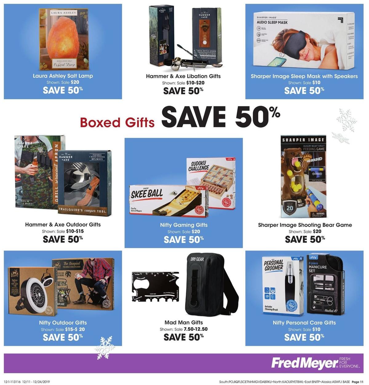 Fred Meyer Home and Gift Ideas Weekly Ad from December 11