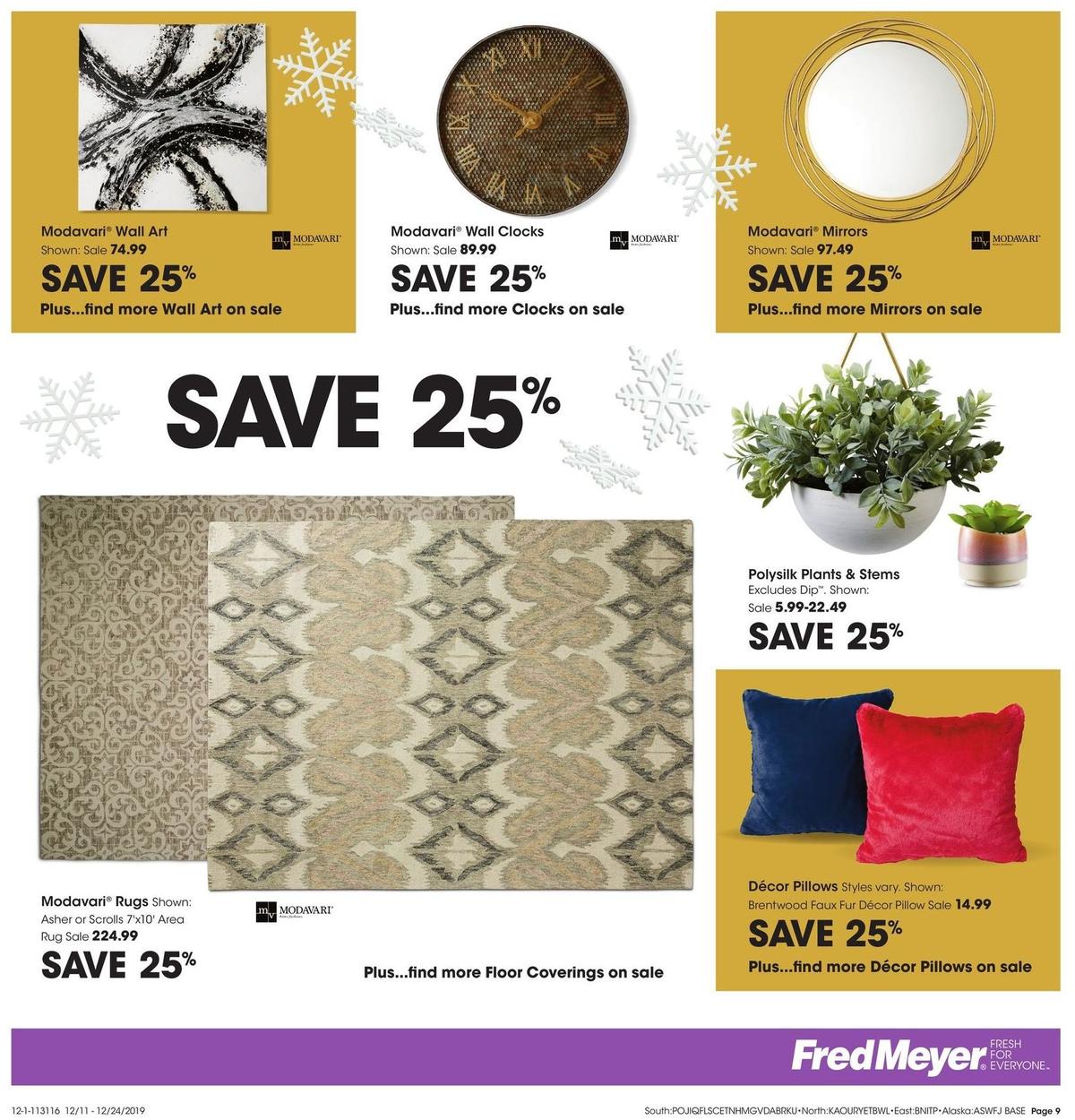 Fred Meyer Home and Gift Ideas Weekly Ad from December 11