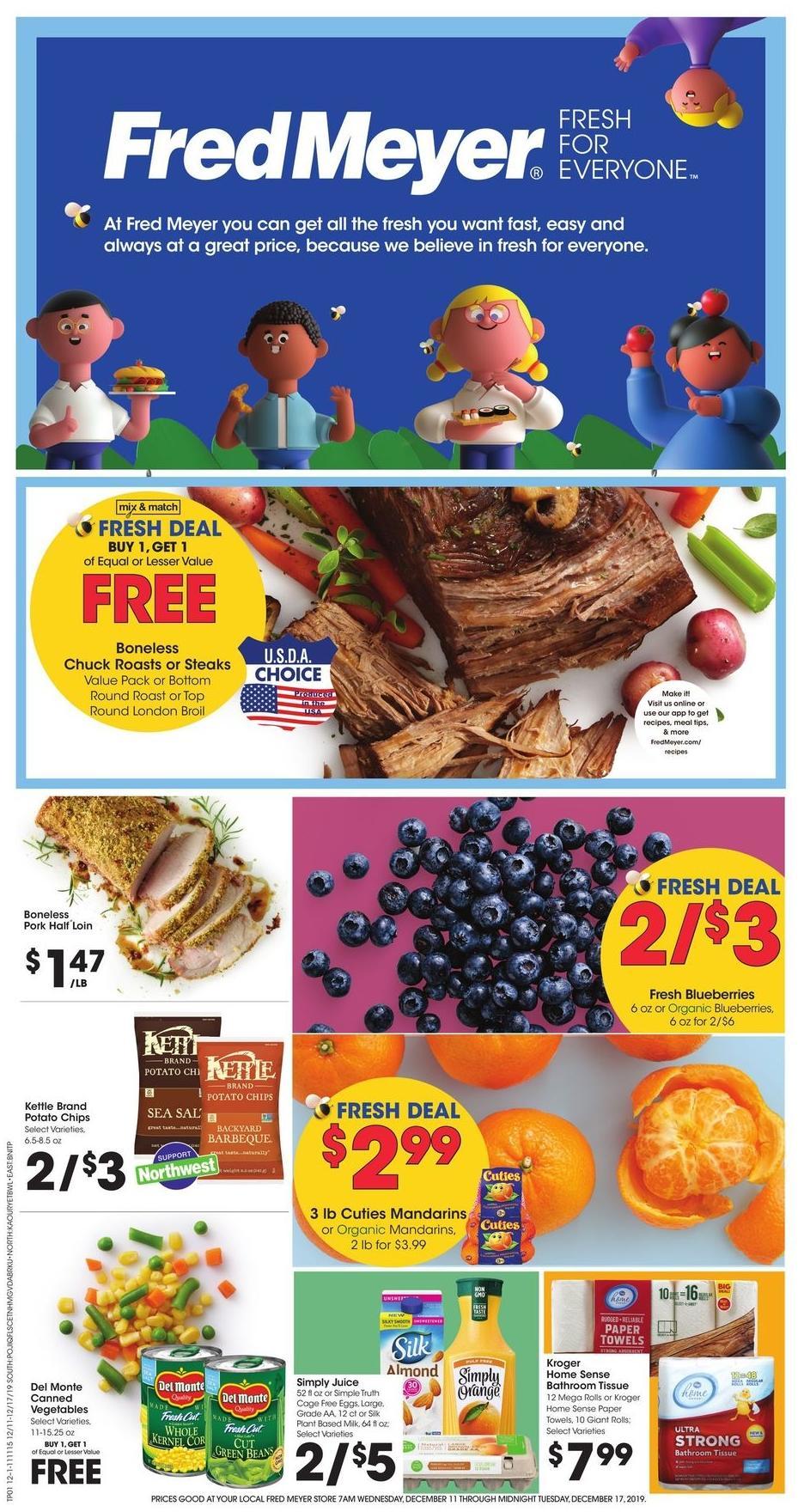 Fred Meyer Weekly Ad from December 11