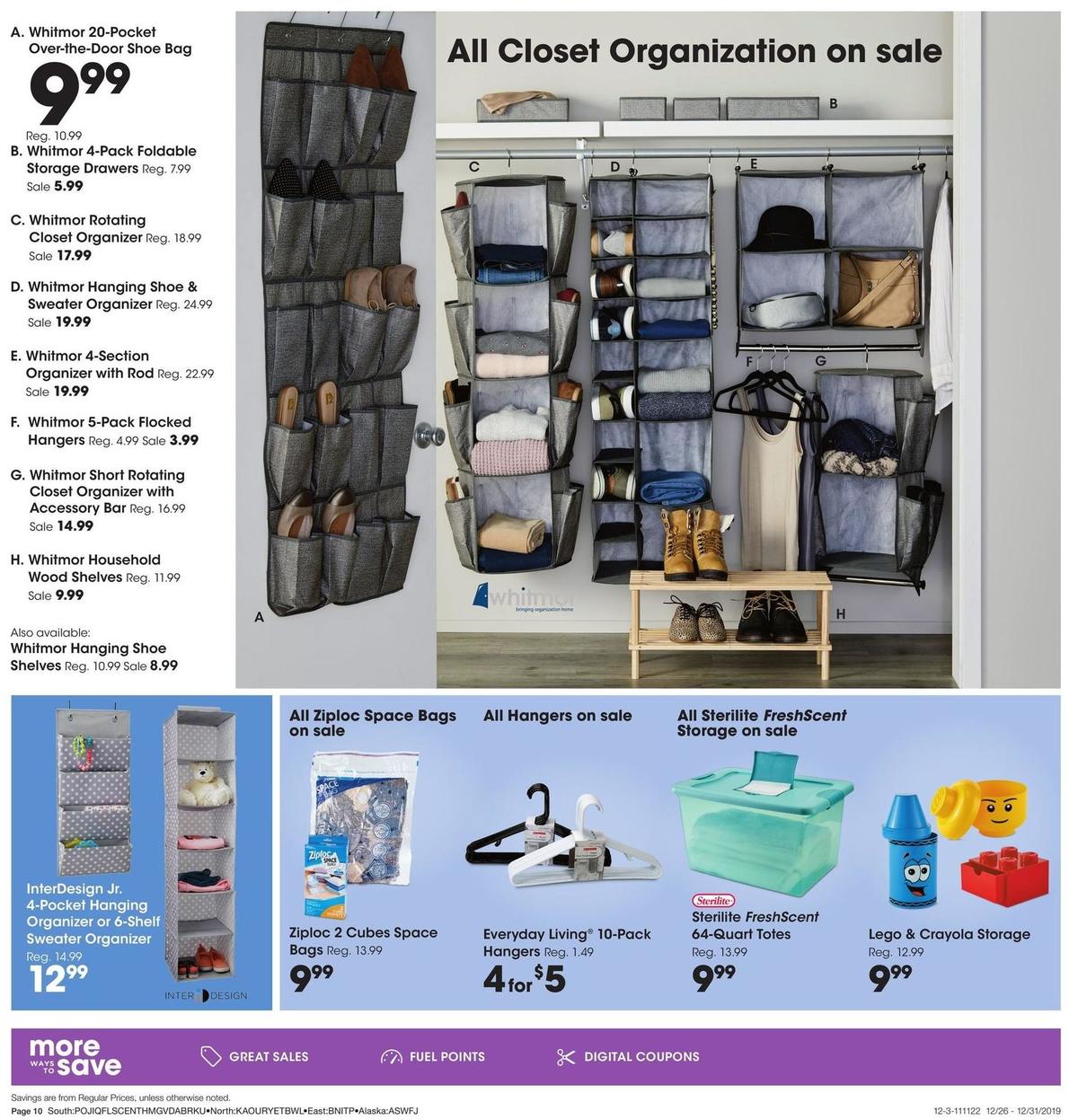 Fred Meyer General Merchandise Weekly Ad from December 26