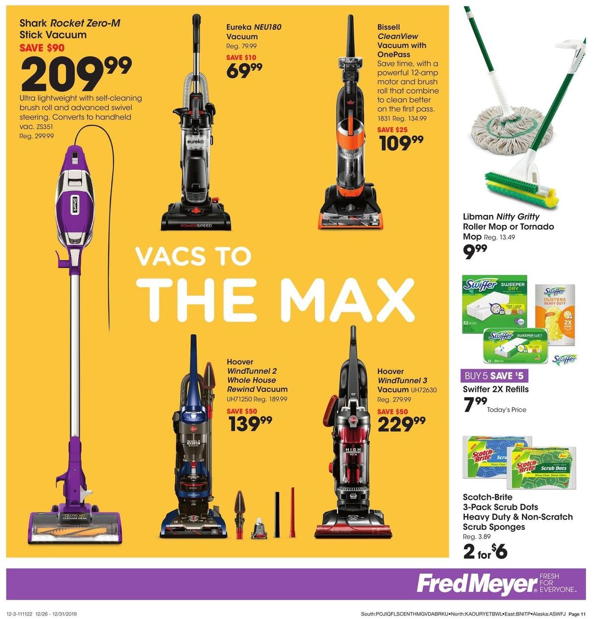 Fred Meyer General Merchandise Weekly Ad from December 26