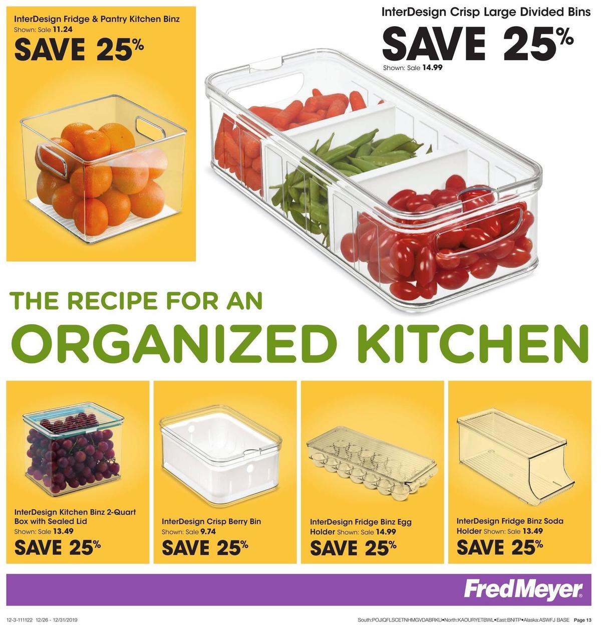 Fred Meyer General Merchandise Weekly Ad from December 26