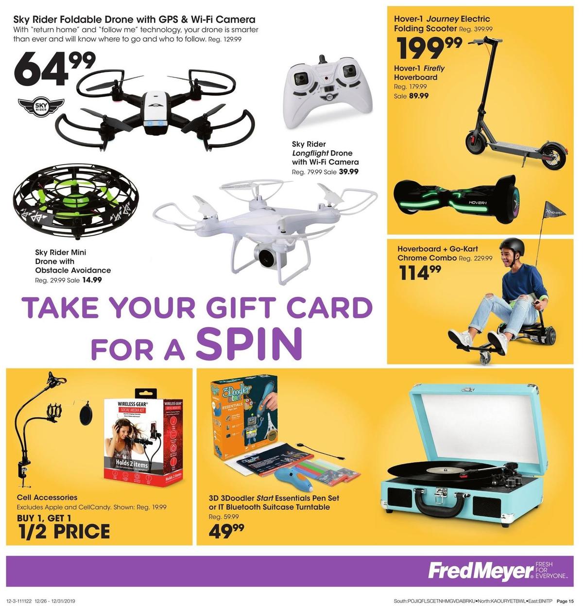 Fred Meyer General Merchandise Weekly Ad from December 26