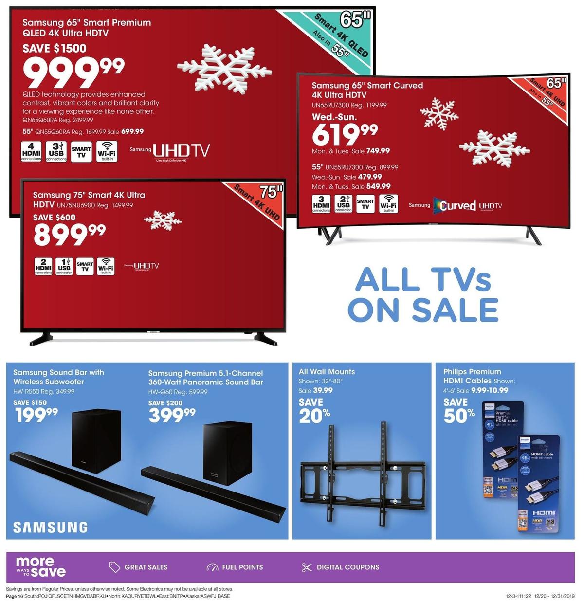 Fred Meyer General Merchandise Weekly Ad from December 26