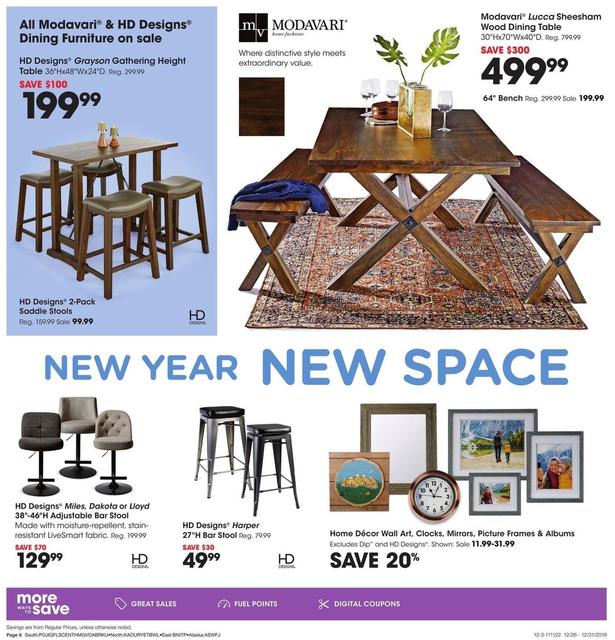 Fred Meyer General Merchandise Weekly Ad from December 26