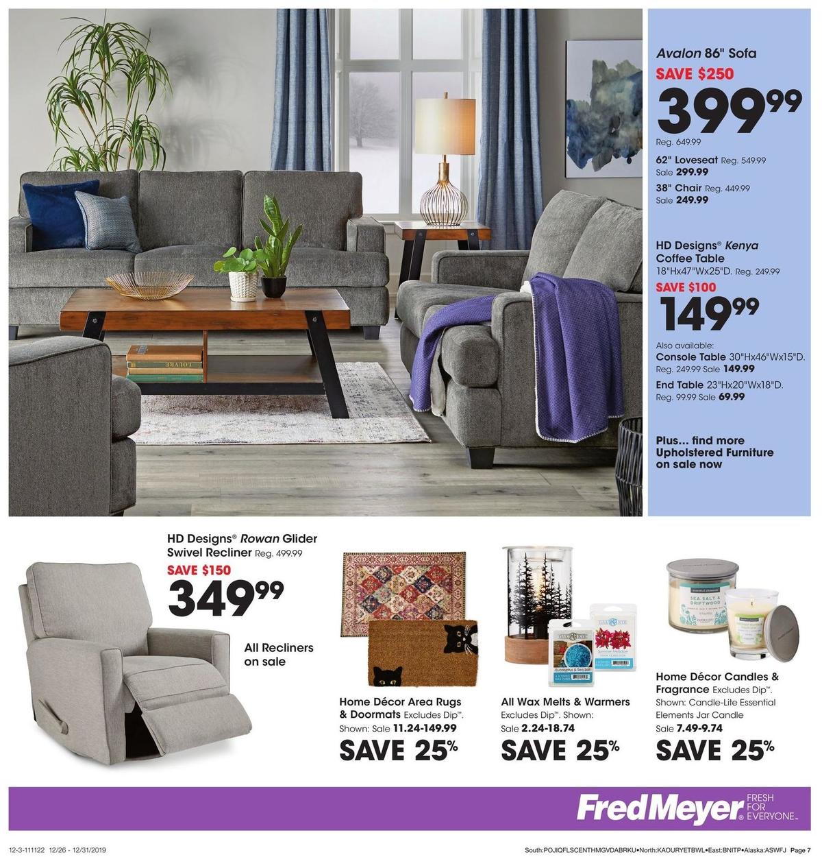 Fred Meyer General Merchandise Weekly Ad from December 26