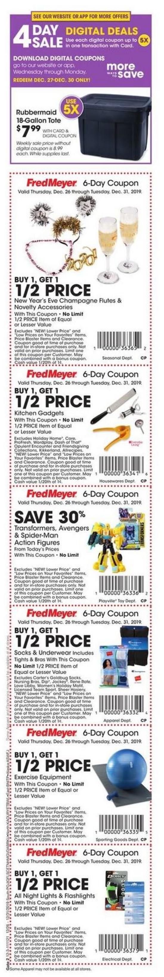 Fred Meyer Weekly Ad from December 26