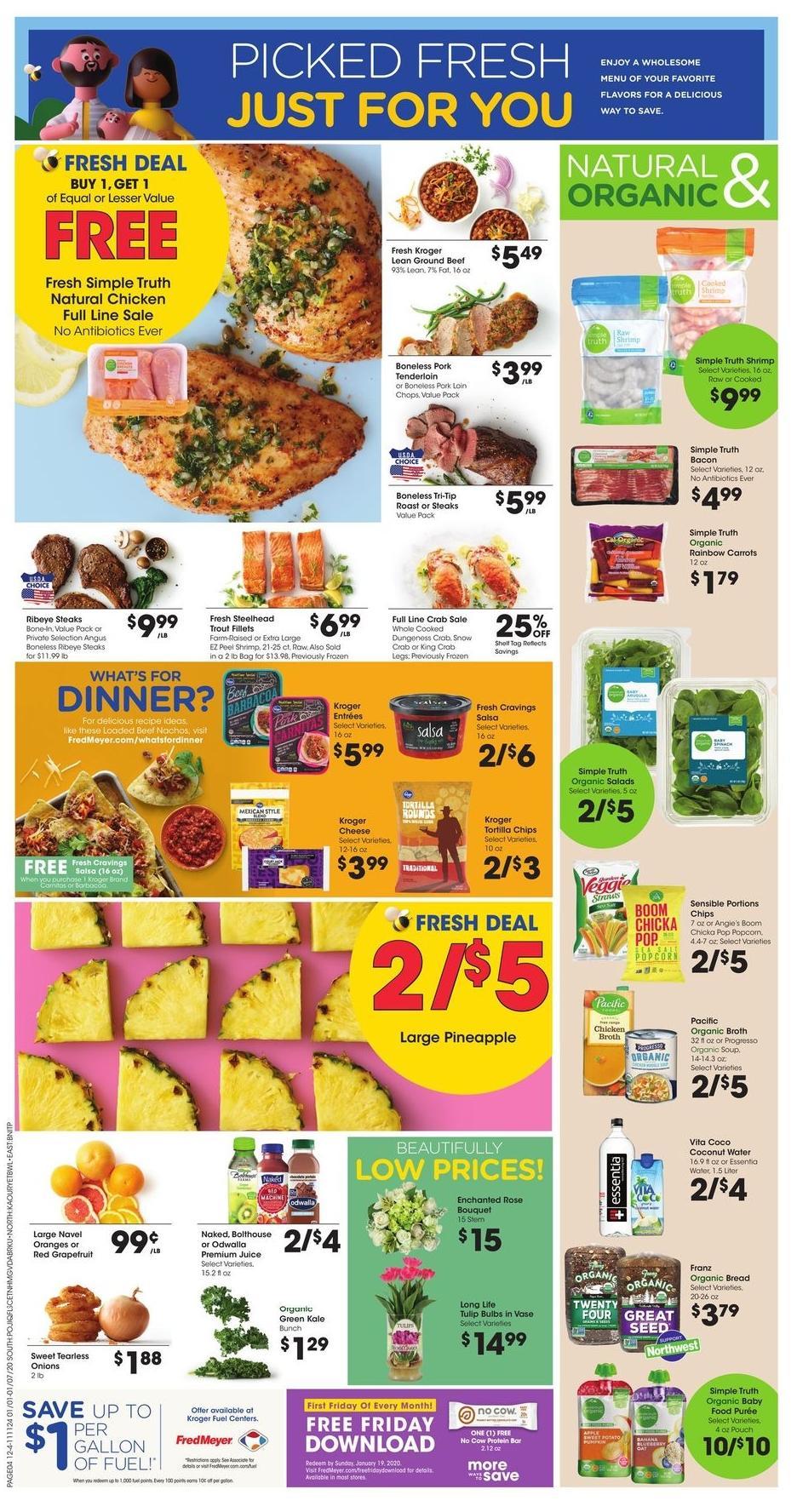 Fred Meyer Weekly Ad from January 1