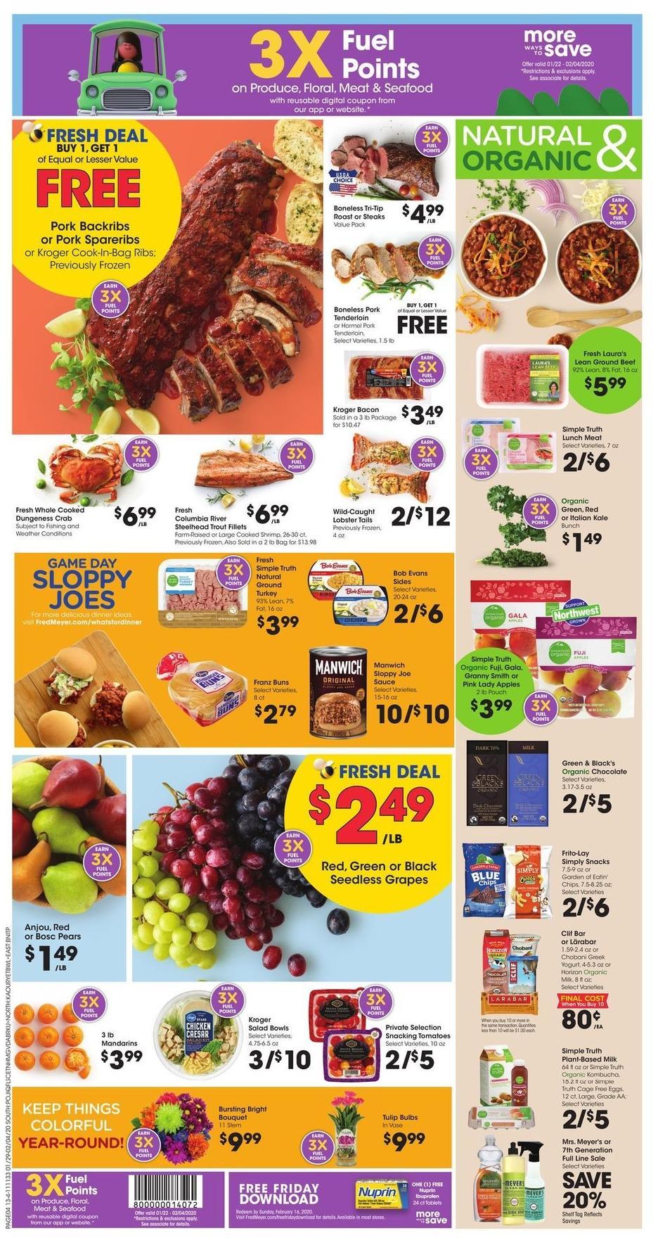 Fred Meyer Weekly Ad from January 29