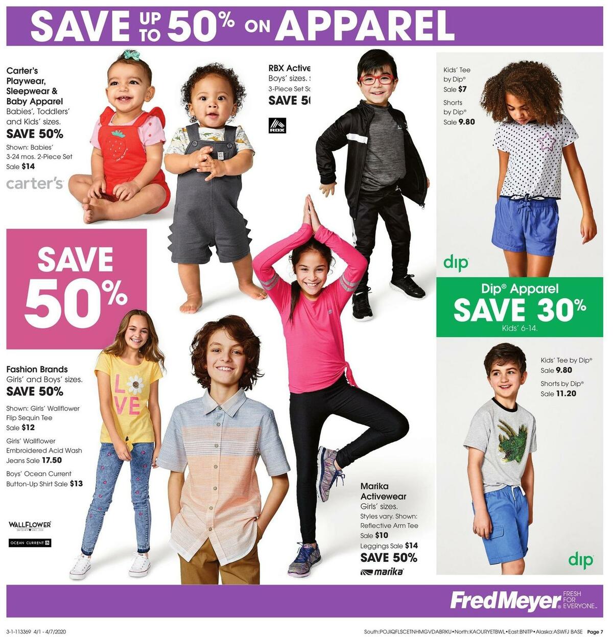 Fred Meyer Apparel Weekly Ad from April 1