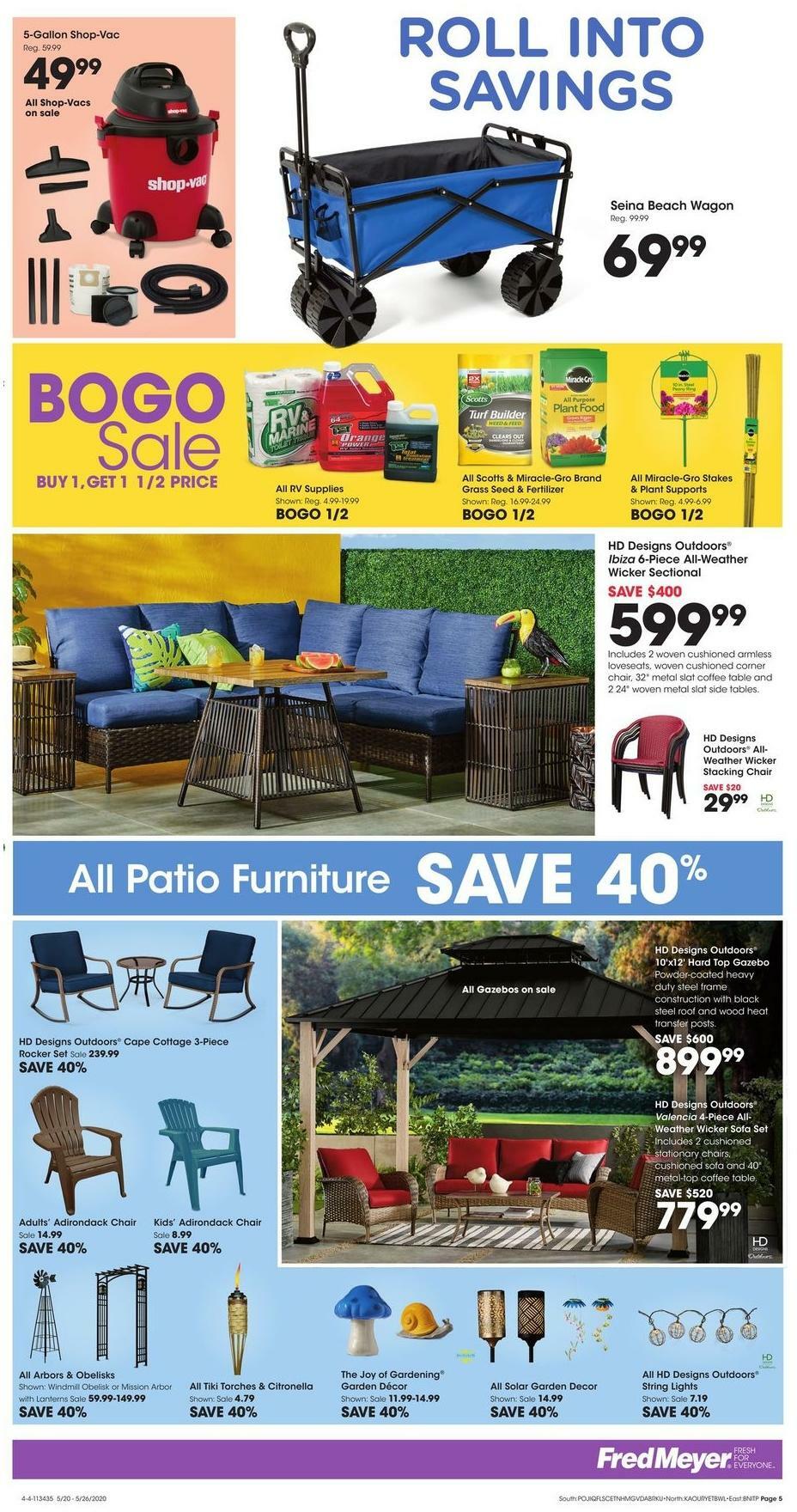 Fred Meyer General Merchandise Weekly Ad from May 20