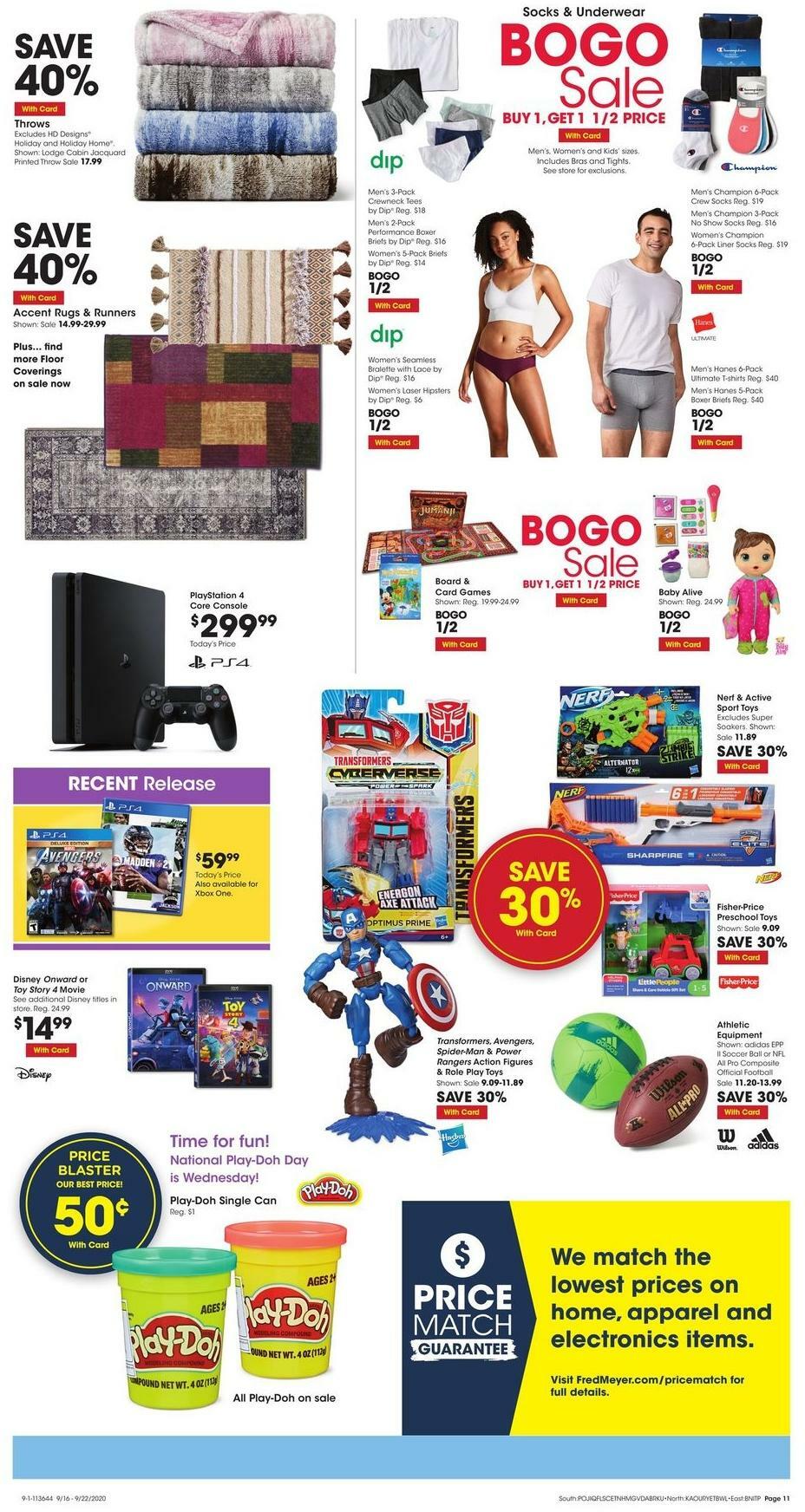 Fred Meyer Weekly Ad from September 16