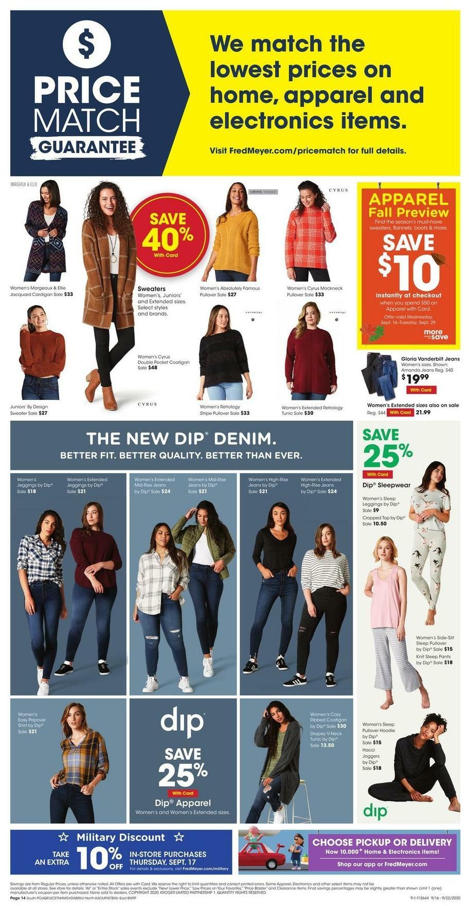 Fred Meyer Weekly Ad from September 16