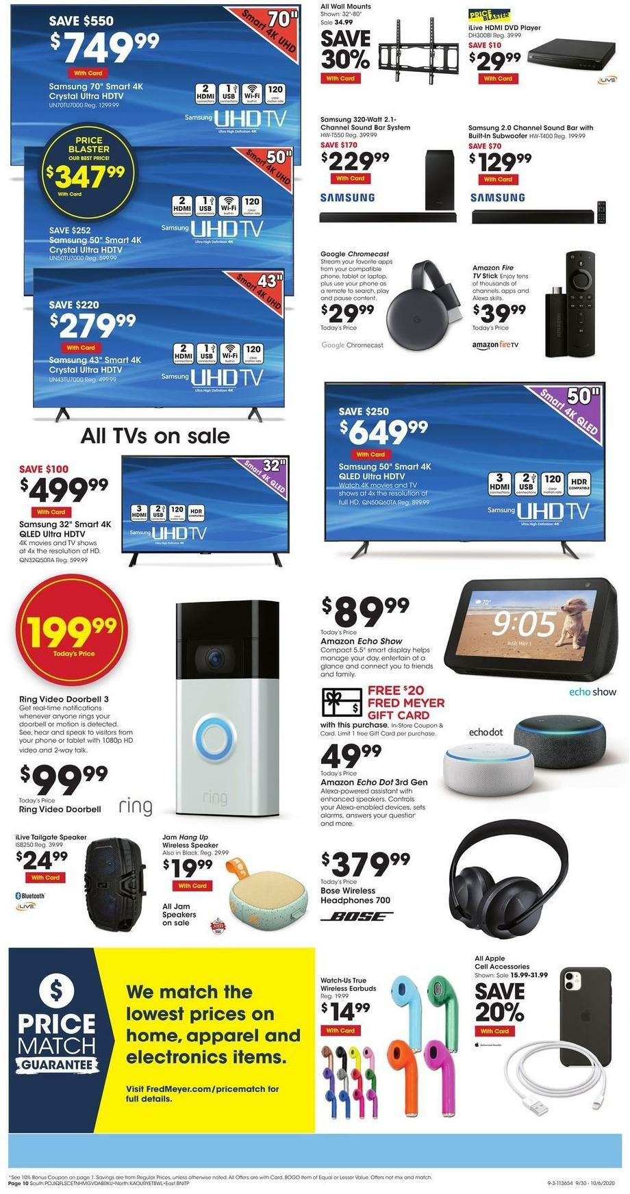 Fred Meyer Weekly Ad from September 30