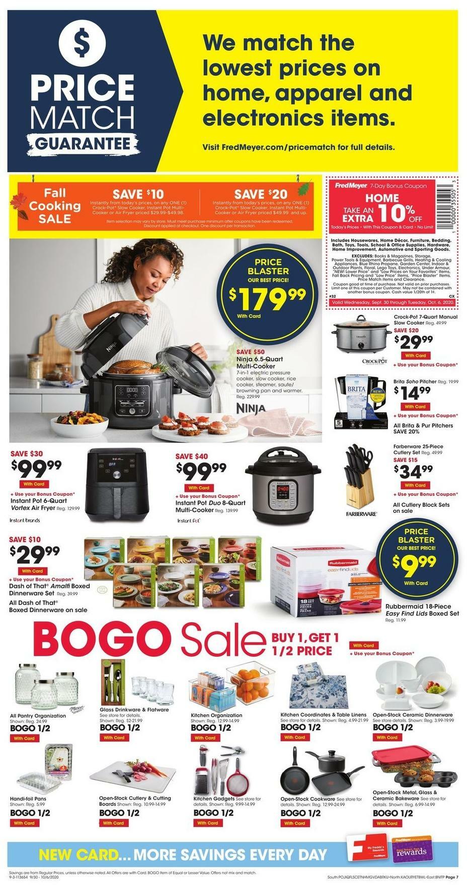 Fred Meyer Weekly Ad from September 30