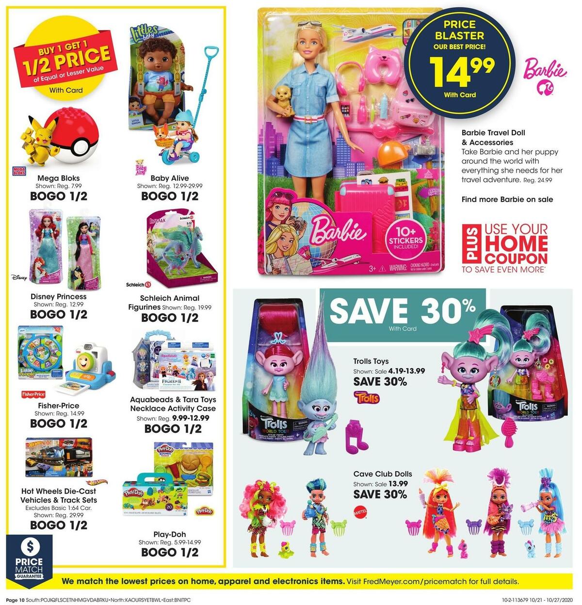 Fred Meyer General Merchandise Weekly Ad from October 21