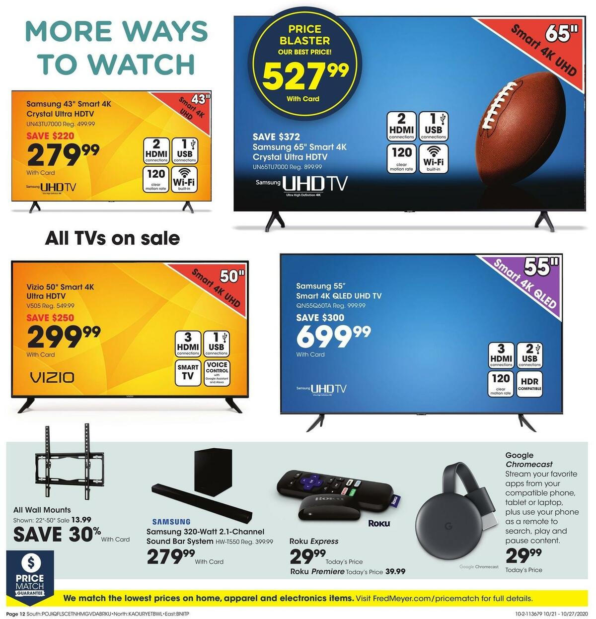 Fred Meyer General Merchandise Weekly Ad from October 21