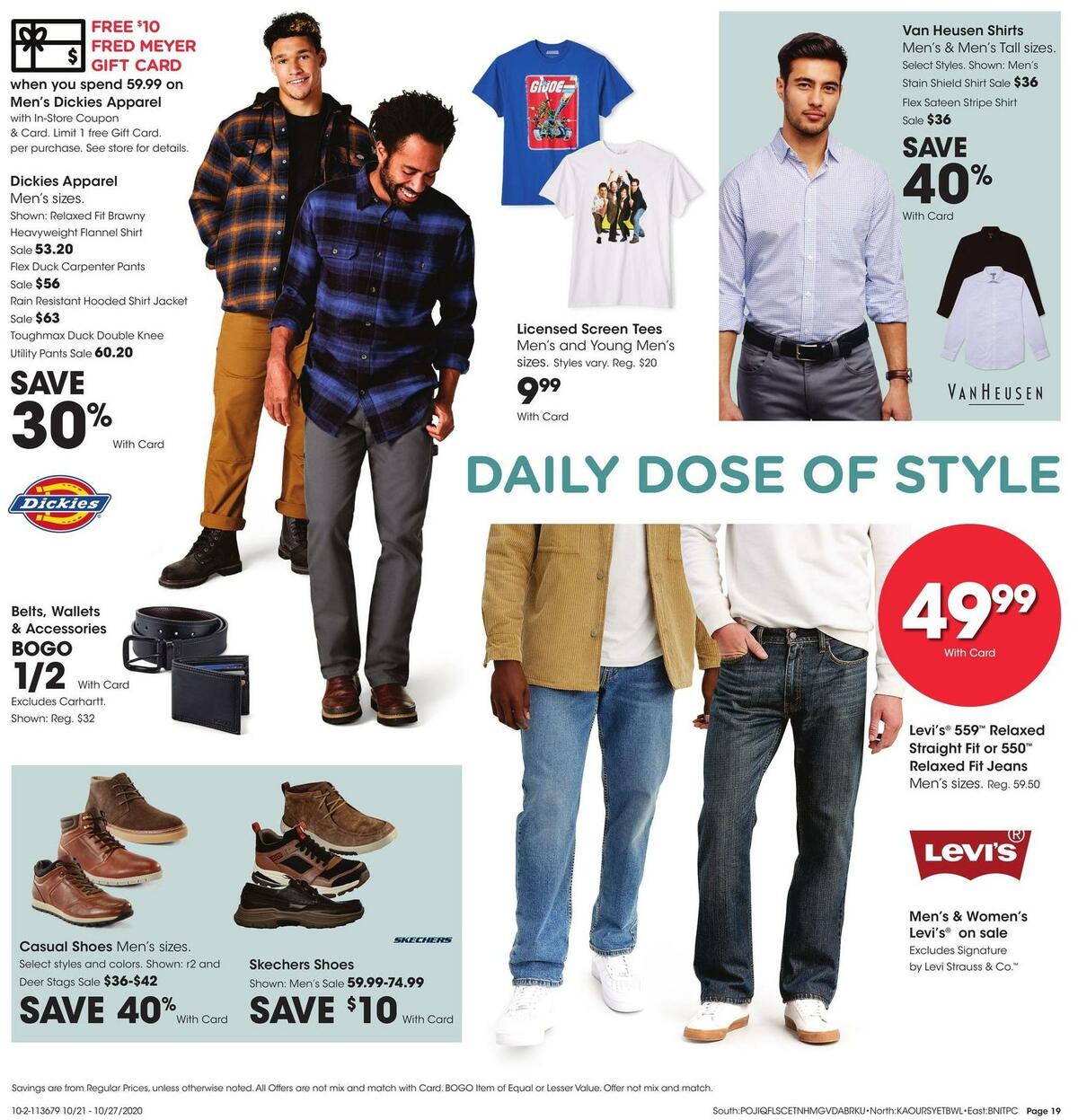 Fred Meyer General Merchandise Weekly Ad from October 21