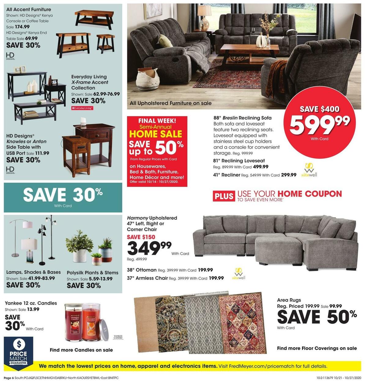 Fred Meyer General Merchandise Weekly Ad from October 21