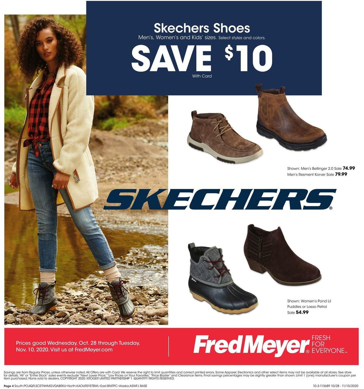 Fred Meyer Skechers Weekly Ad from October 28