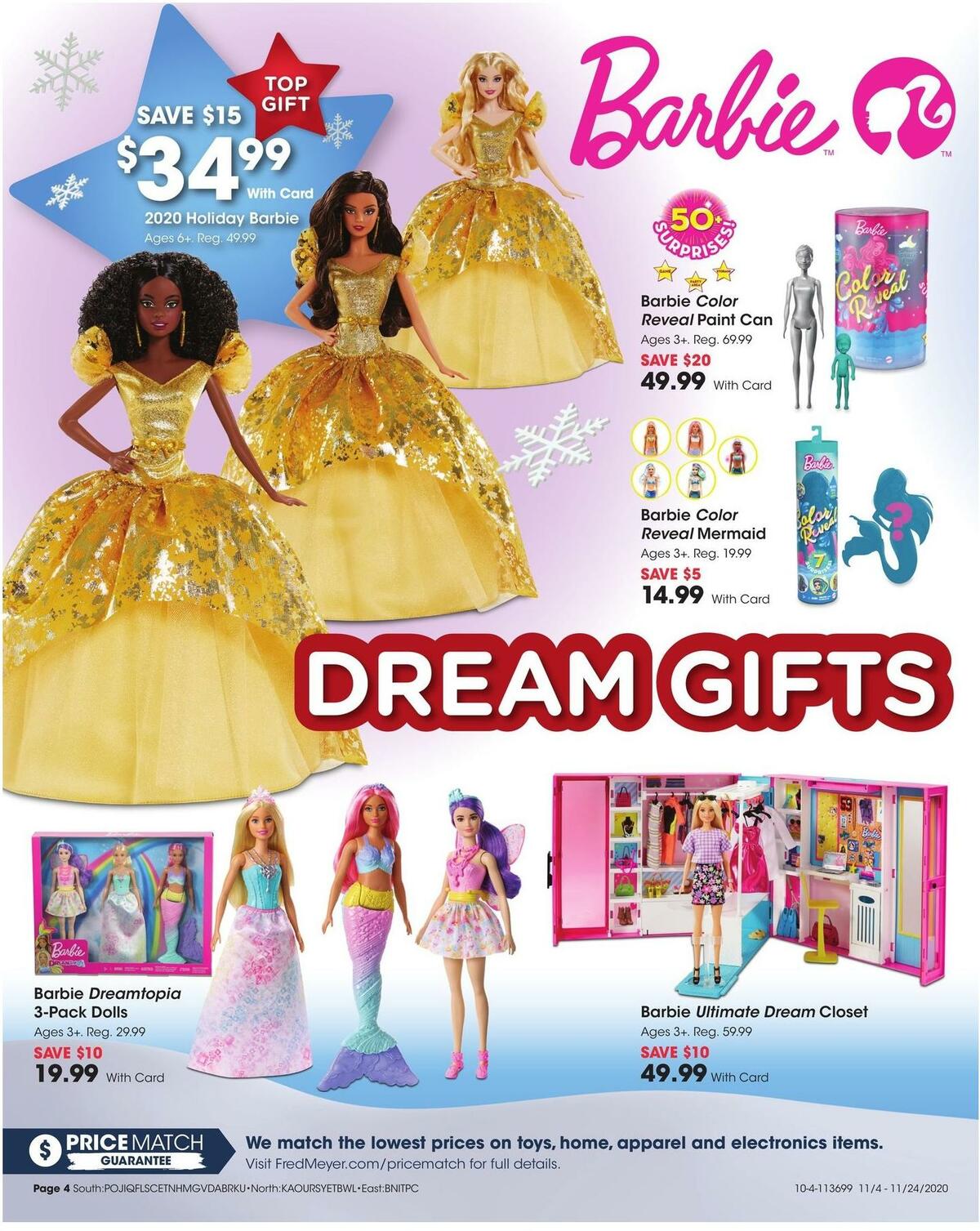 Fred Meyer Toy Wish Book Weekly Ad from November 4