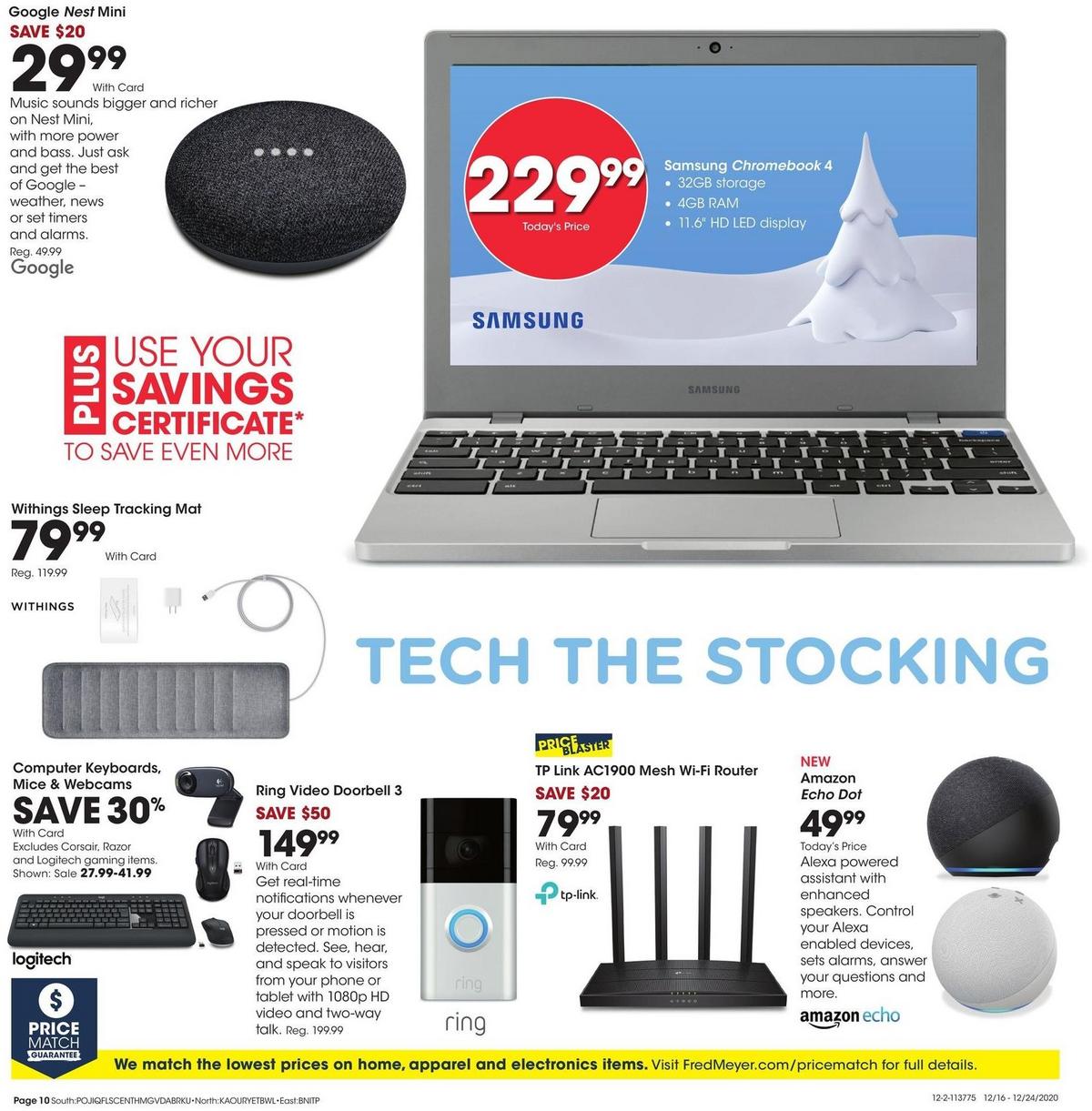 Fred Meyer General Merchandise Weekly Ad from December 16