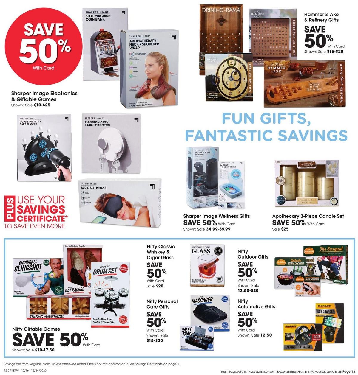 Fred Meyer General Merchandise Weekly Ad from December 16