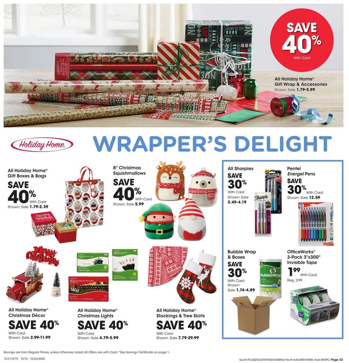 Fred Meyer General Merchandise Weekly Ad from December 16