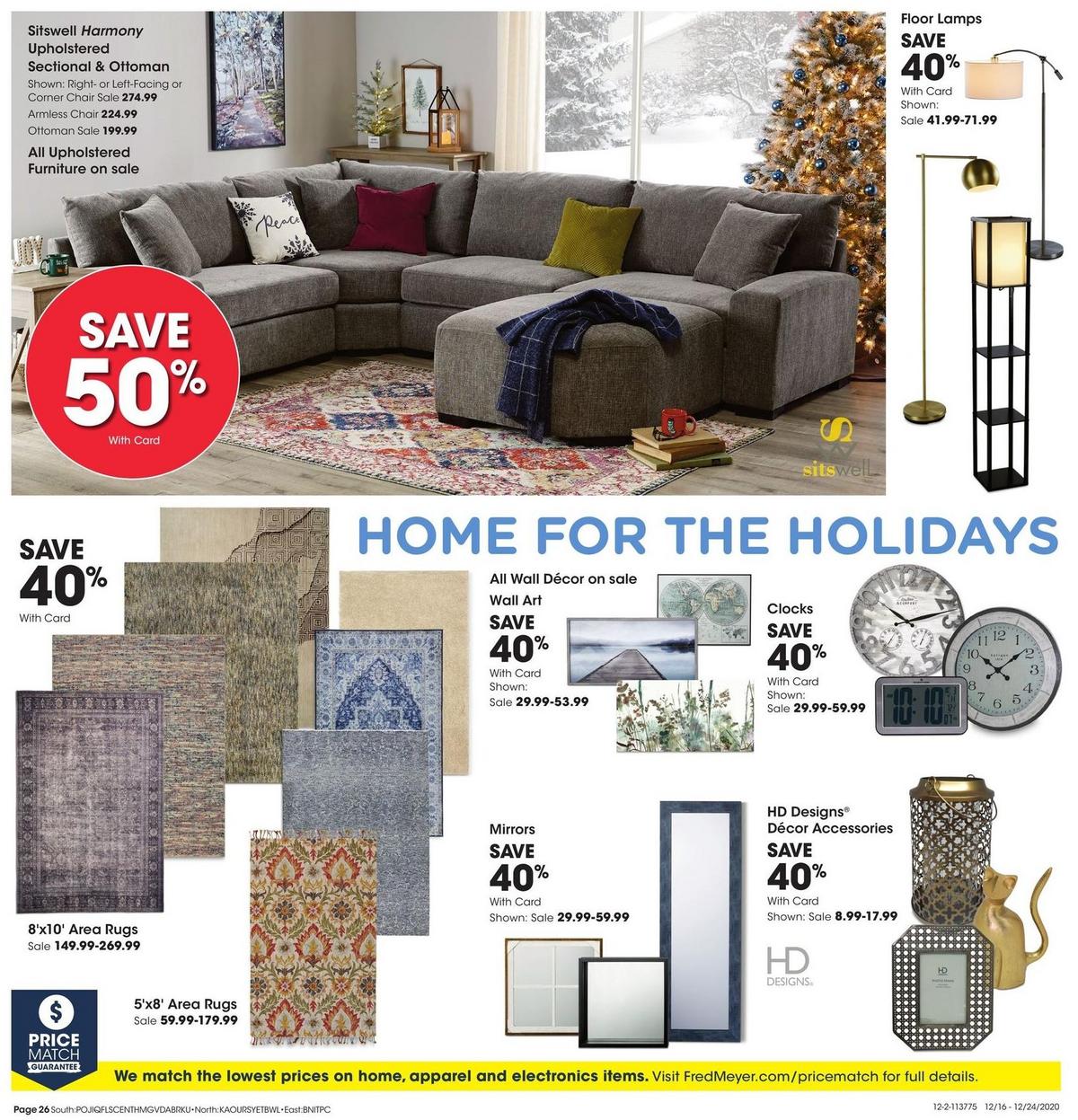 Fred Meyer General Merchandise Weekly Ad from December 16