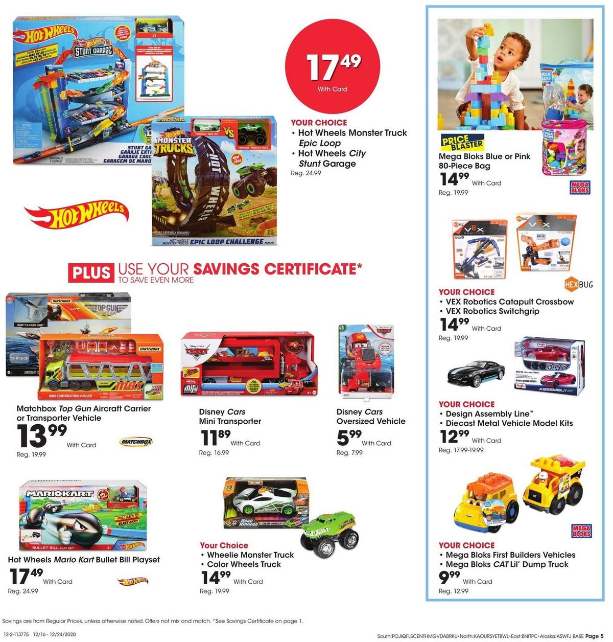 Fred Meyer General Merchandise Weekly Ad from December 16