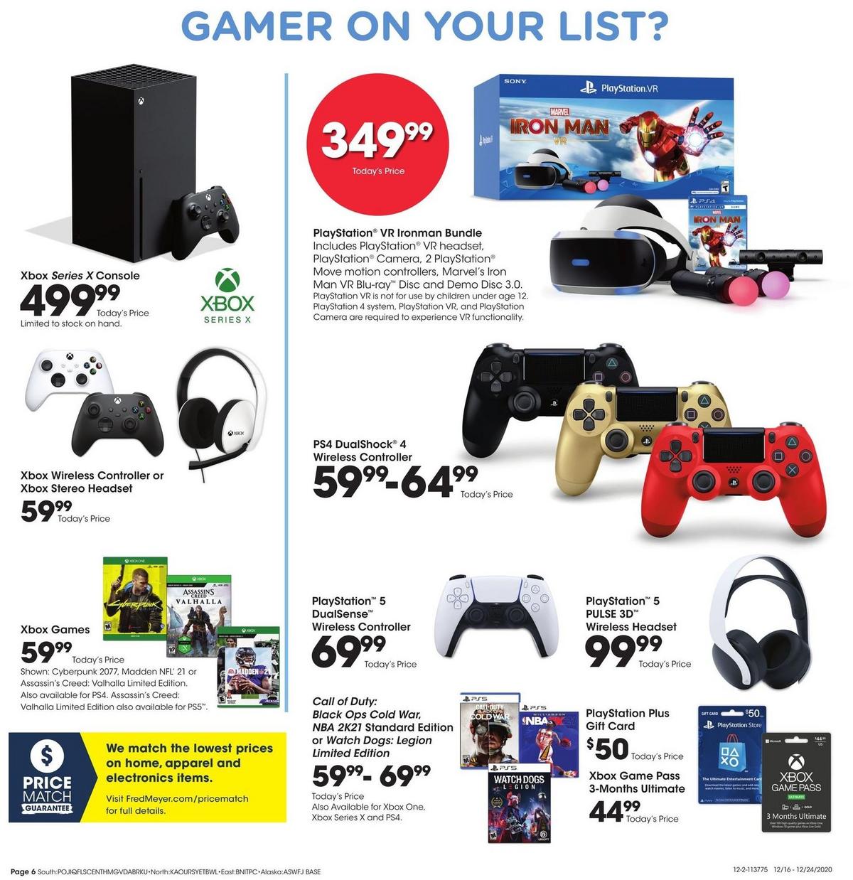 Fred Meyer General Merchandise Weekly Ad from December 16