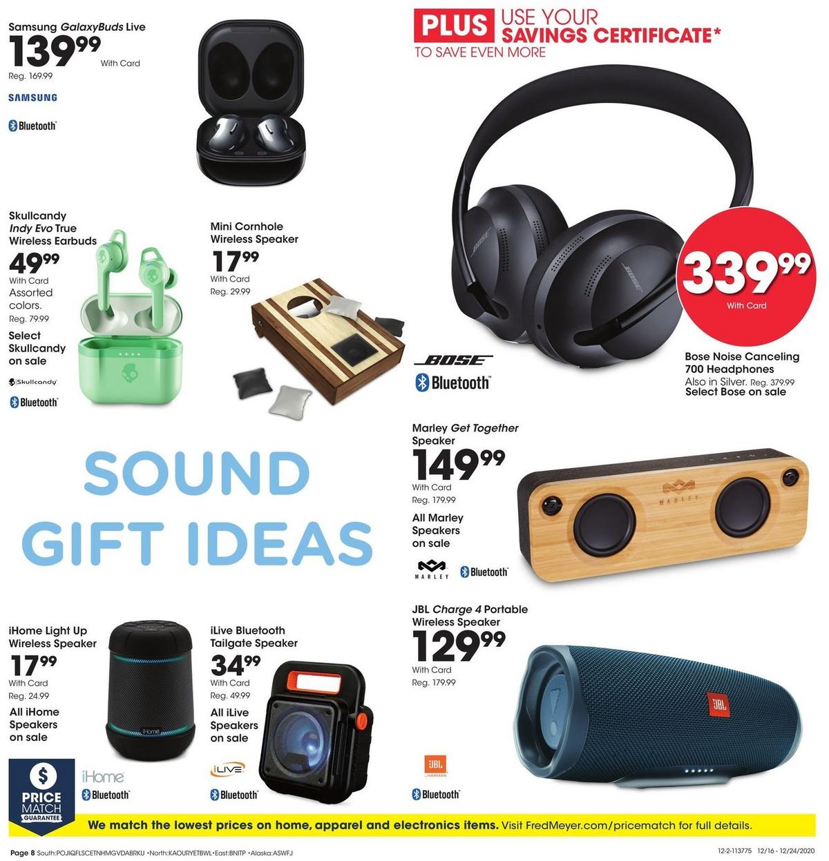 Fred Meyer General Merchandise Weekly Ad from December 16