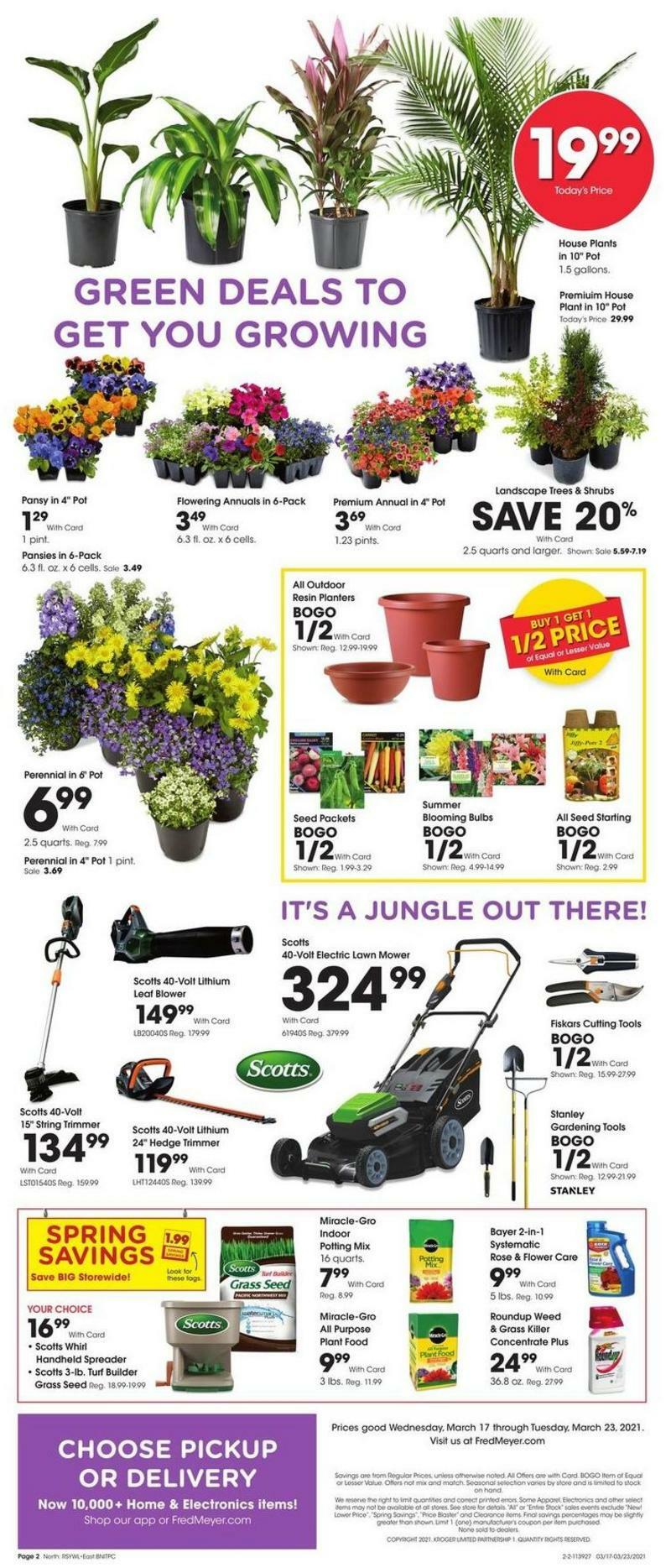 Fred Meyer Garden Weekly Ad from March 17