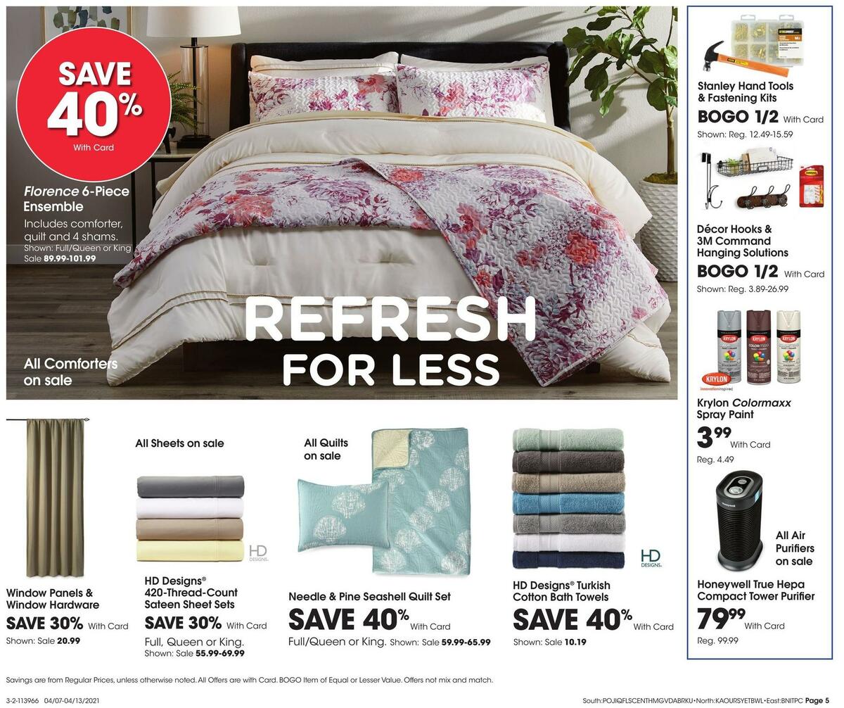 Fred Meyer General Merchandise Weekly Ad from April 7