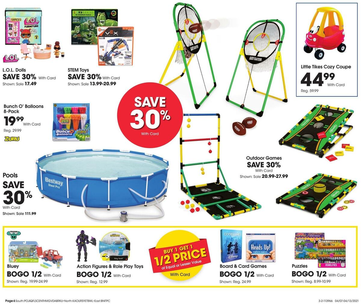 Fred Meyer General Merchandise Weekly Ad from April 7