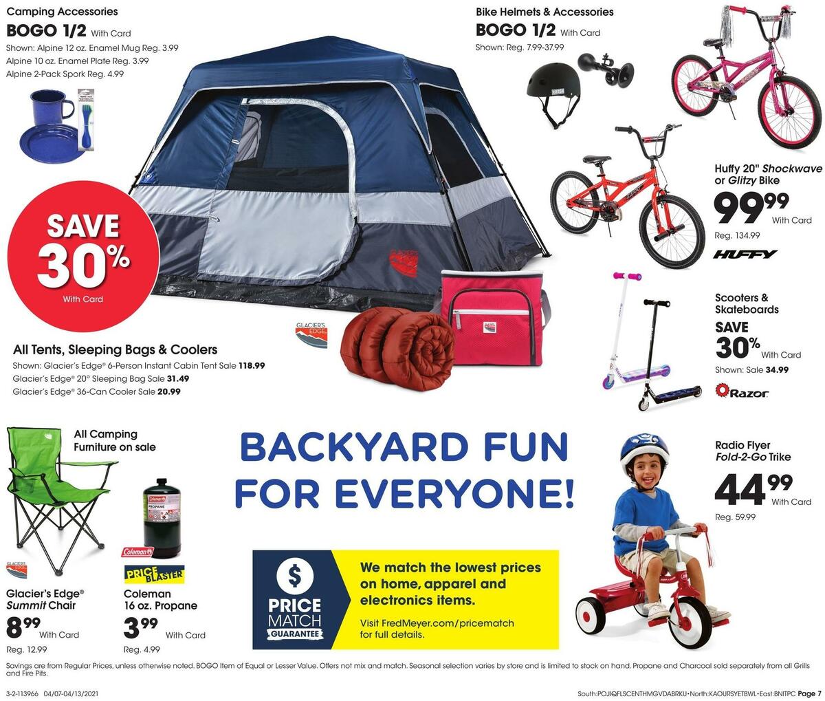 Fred Meyer General Merchandise Weekly Ad from April 7