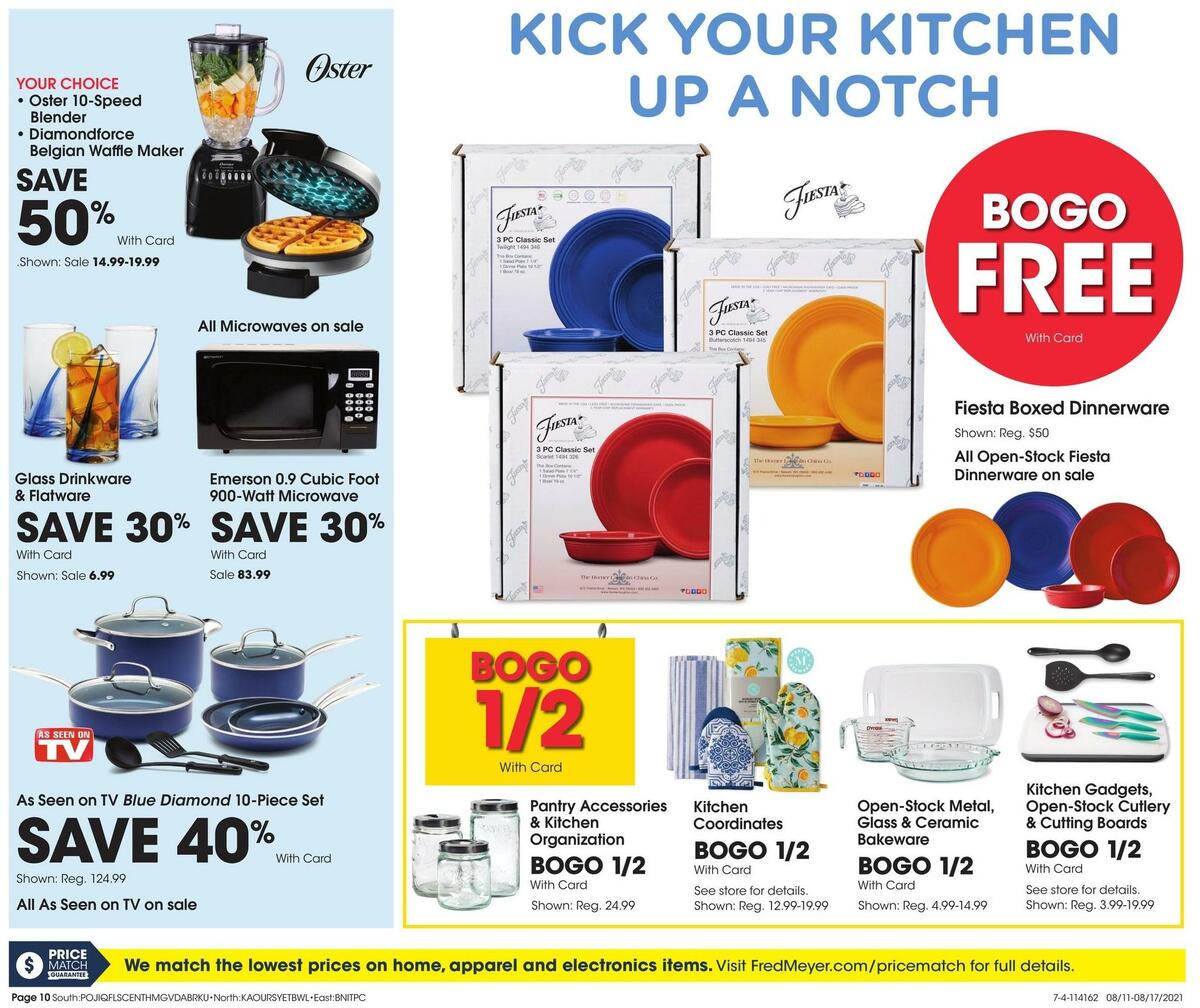 Fred Meyer General Merchandise Weekly Ad from August 11