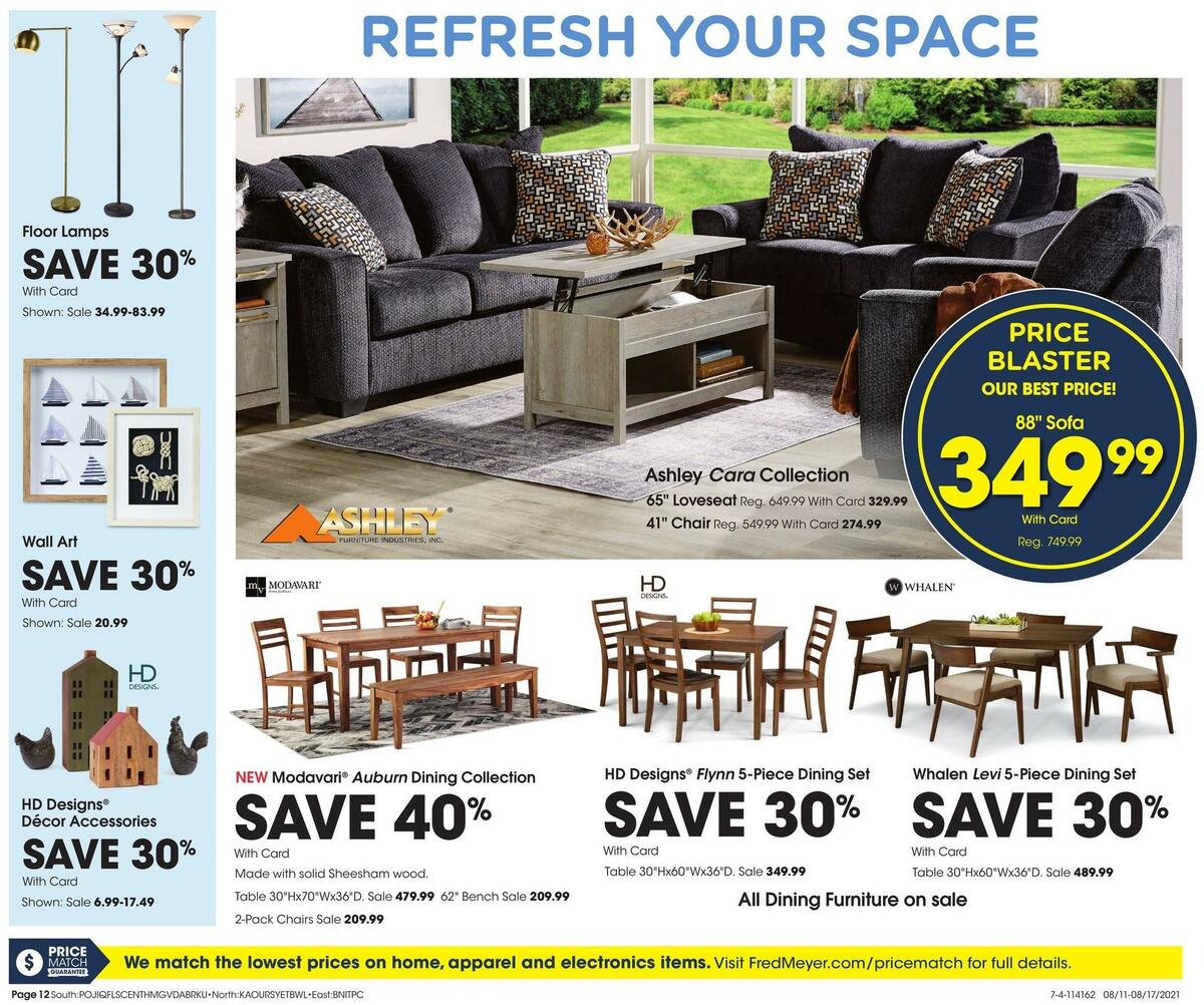 Fred Meyer General Merchandise Weekly Ad from August 11