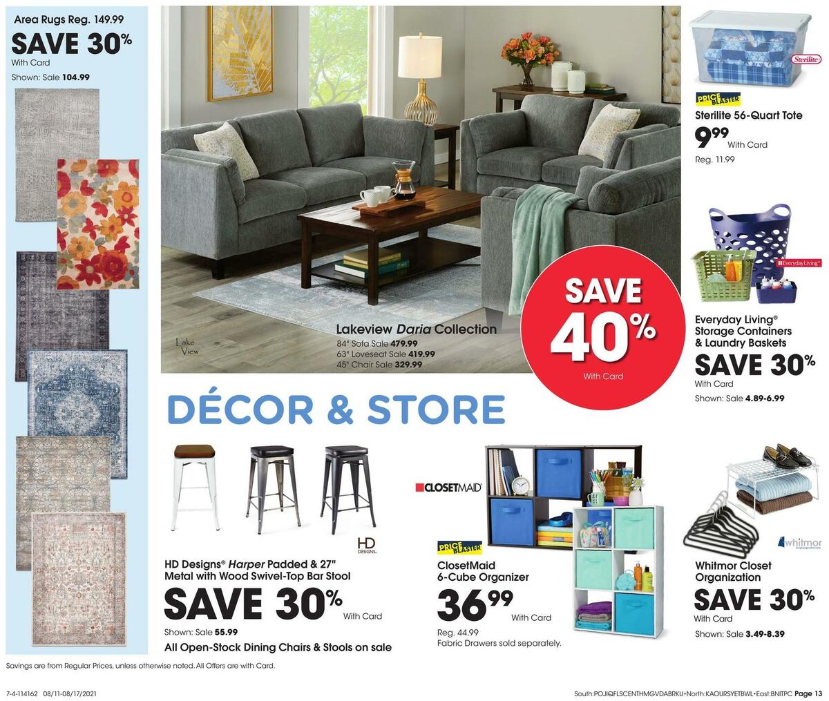 Fred Meyer General Merchandise Weekly Ad from August 11