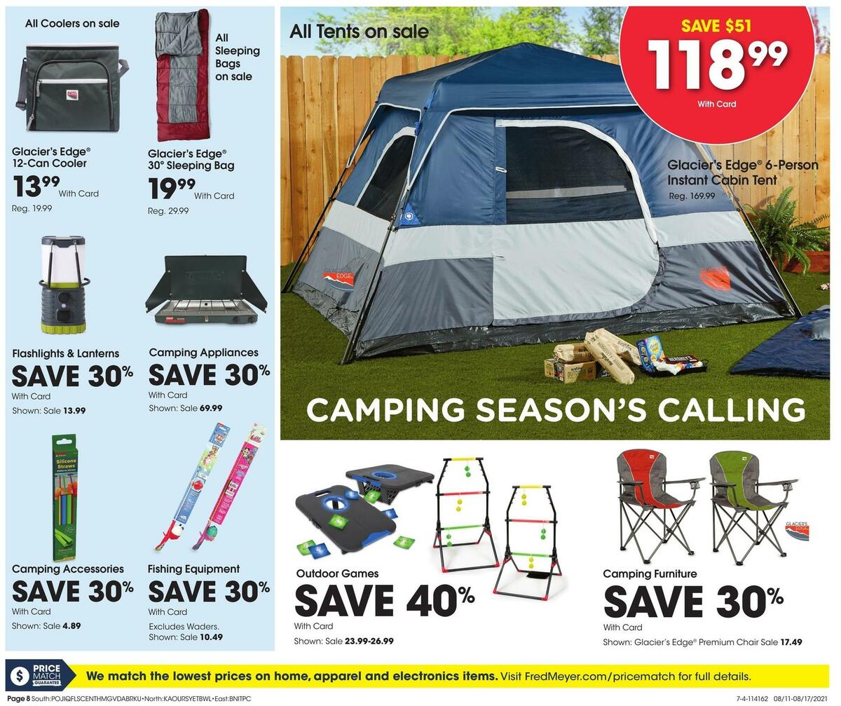 Fred Meyer General Merchandise Weekly Ad from August 11