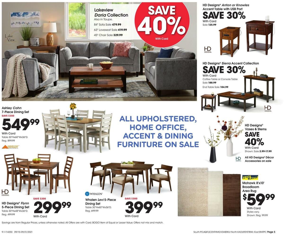 Fred Meyer General Merchandise Weekly Ad from September 15