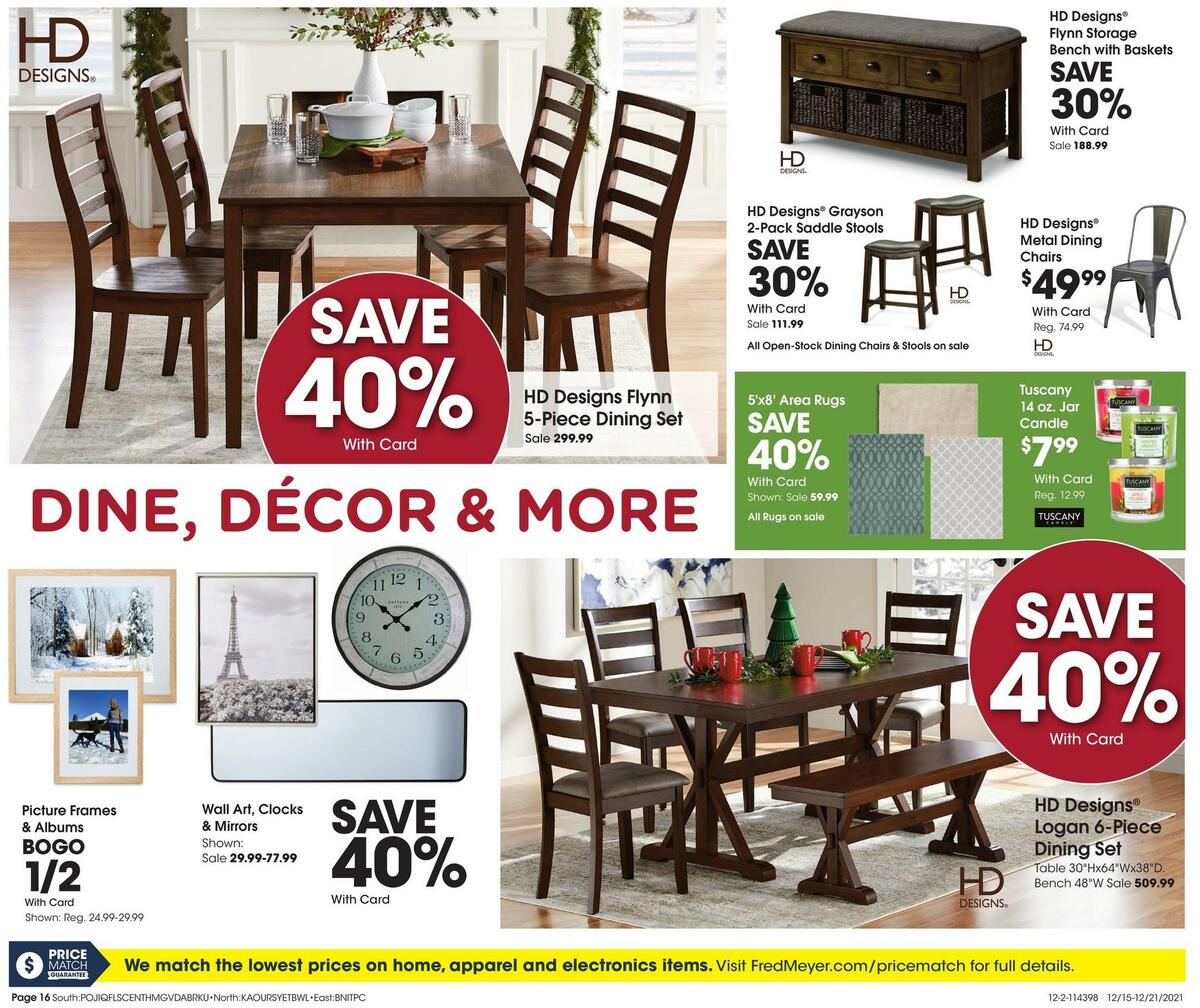 Fred Meyer General Merchandise Weekly Ad from December 15