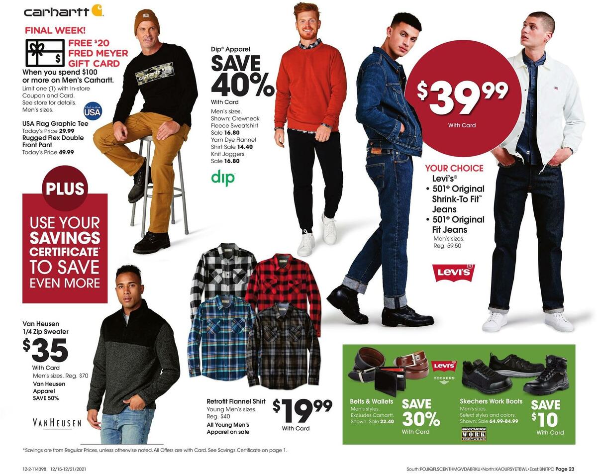 Fred Meyer General Merchandise Weekly Ad from December 15