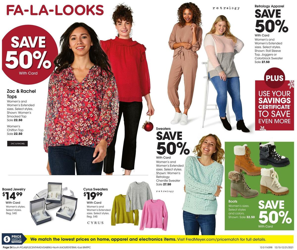 Fred Meyer General Merchandise Weekly Ad from December 15