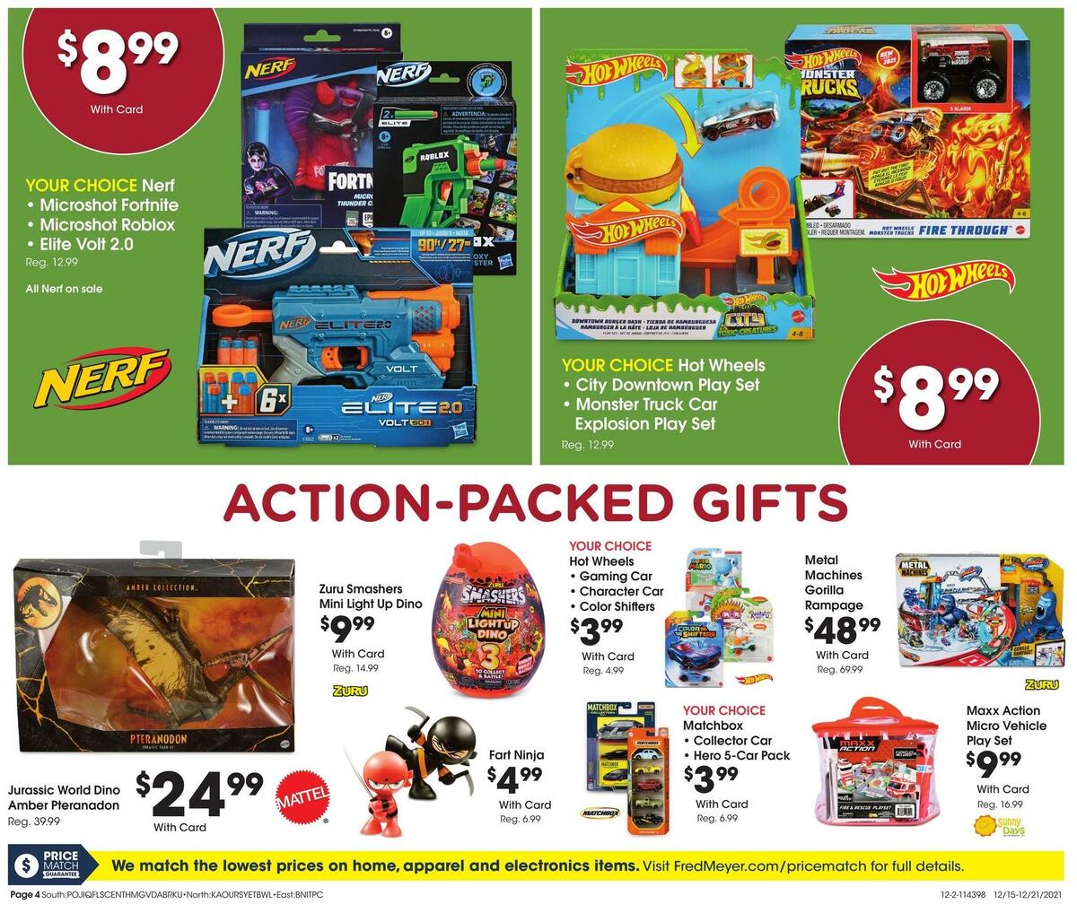 Fred Meyer General Merchandise Weekly Ad from December 15