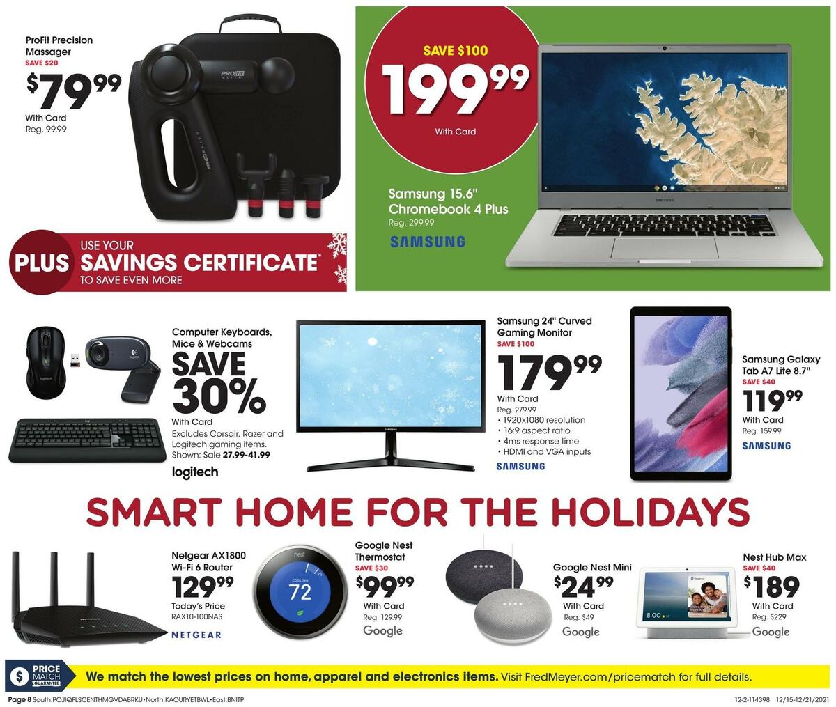 Fred Meyer General Merchandise Weekly Ad from December 15