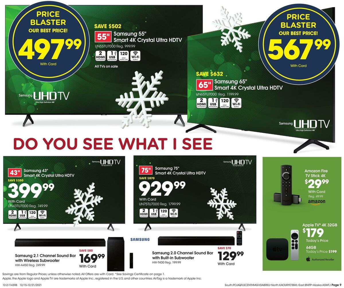 Fred Meyer General Merchandise Weekly Ad from December 15