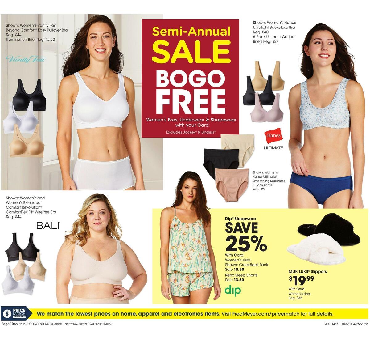 Fred Meyer General Merchandise Weekly Ad from April 20