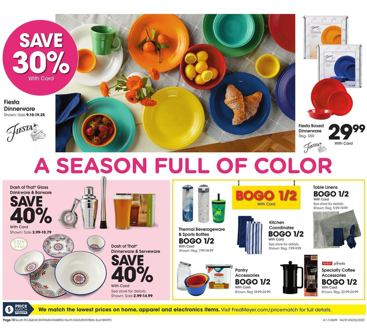 Fred Meyer General Merchandise Weekly Ad from April 27